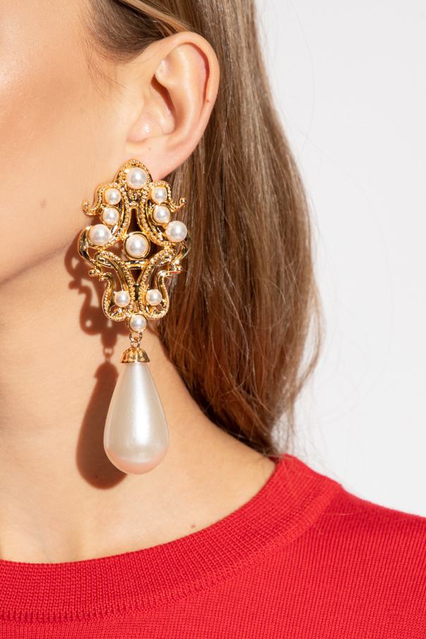 Moschino Pearl clipon earrings Women's Jewelery Vitkac